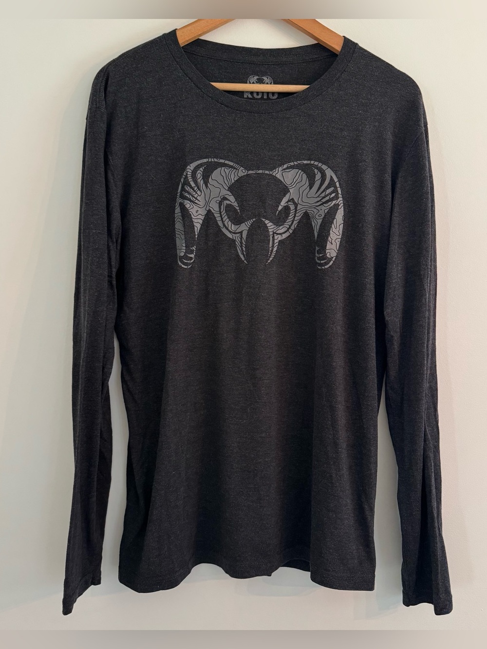 Kuiu Long Sleeve Graphic T-Shirt Mens Large Gray